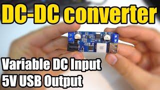 Voltage regulator Variable DC Input Constant 5V USB Output DC to DC converter