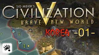 Civilization V - 01 - Korea Lets Play Civilization 5