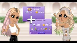 Joining new server + vip + diamond pack + level 14  Moviestarplanet