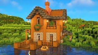 Simple Lakeside Starter House in Minecraft Tutorial