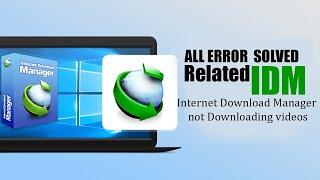 FIX IDM Not Showing Download BarPanel on Videos  Fix IDM Not Downloading mp4 videos 2022 