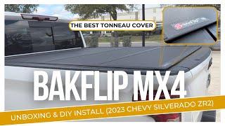 The Best Tonneau Cover BAK Flip MX4 Install Unboxing & DIY Install 2023 Chevy Silverado ZR2