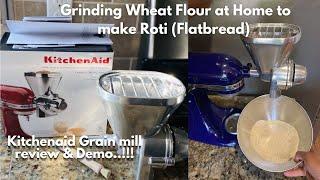 Kitchenaid Grain Mill Reviews and Demo  Grain mill attachment review  grind mill attachment review