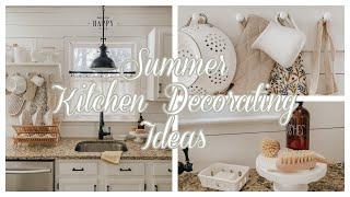 SUMMER KITCHEN DECOR 2021  SUMMER DECORATING IDEAS  FARMHOUSE HOME DECOR  HOUSE + HOLM