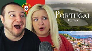 Top 10 Places To Visit In Portugal  AMERICAN COUPLE REACTION