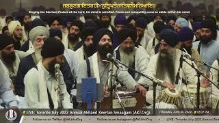 045 Bhai Parminder Singh Jee Australia - ThursdayPM - Toronto July 2022 Annual AkhandKeertan Smaagam