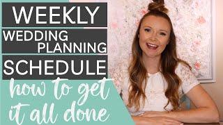 How to Create a Wedding Planning Schedule & Get it All Done  Weekly Wedding Planning Routine