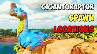ASA The Island ALL Gigantoraptor Spawn LOCATIONS  ARK Survival Ascended
