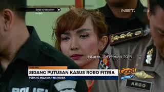 Live Report Roro Fitria Divonis 4 Tahun Penjara dan Denda 800 Juta