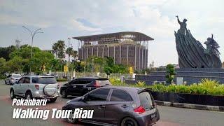 PekanbaruTravelling in Madani City Capital City of Riau Province  Walking Tour 