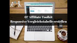 07 Affiliate Toolkit - Responsive Vergleichstabelle erstellen