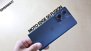 Motorola Edge 50 Fusion Unboxing & First Look  Giveaway - 144Hz pOLED IP68 5000mAh  @ ₹20999*