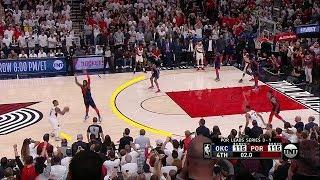 Last 2 minutes POR vs OKC  Game 5 NBA Playoffs