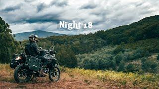 Relaxing Solo Motorcycle Camping with Rain Forest Mountain Views  Silent Vlog