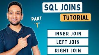 SQL JOINS Tutorial for beginners  Practice SQL Queries using JOINS - Part 1