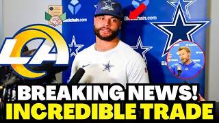 SHOCKING NEWS DAK PRESCOTT OUT AND NEGOTIATING WITH THE RAMS DALLAS COWBOY NEWS TODAY