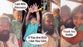 Yash Scared-Off His Son Yatharv Who Turned MONSTER To Spook Sister Ayra Waiting For KGF Chapter 3