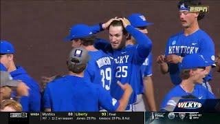 UK Baseball College World Series with the help of first baseman Ryan Nicholson