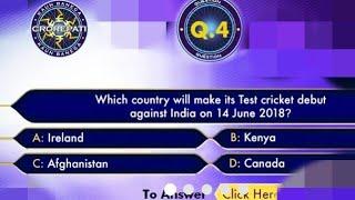 Q no.04 09 Jun 2018 KBC 2018 question no 04 and answer for registration KBC SEASON 10