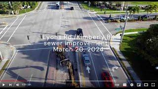 Lyons Road Sewer Add Capacity for the Coming GL Homes Lotus Edge - March 20 2024