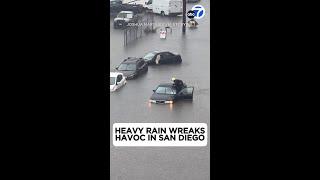 Heavy rain causes havoc in San Diego roads