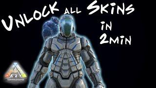 Ark How to Unlock All Skins in 2 min  Bone and Federation Armor