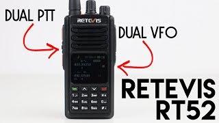 Retevis RT52 Dual Band Dual Mode Dual PTT Radio Test