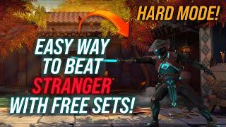 You Will Never Lose  The Easiest Way to Beat Hard Stranger Using Free Sets - Shadow Fight 3