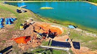 Building a Giant Waterfall and 30000 Gallon Aquascape Pond