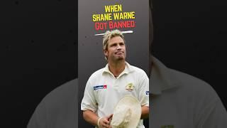 Shane Warne Was Banned For one Year From Cricket #cricket