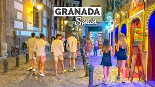 Granada Spain  - July 2023 4K-HDR Walking Tour ▶90min