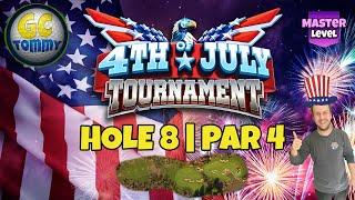 Master QR Hole 8 - Par 4 EAGLE - 4th of July Tournament *Golf Clash Guide*