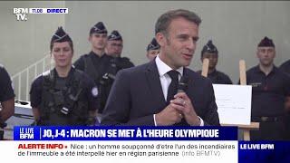 JO 2024 Nous sommes prêts Emmanuel Macron salue le dispositif de sécurité