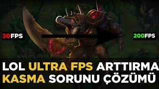 LOL ULTRA FPS ARTTIRMA 2023 GÜNCEL AYARLAR