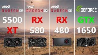 RX 5500 XT vs RX 580 vs RX 480 vs GTX 1650 Test in 7 Games