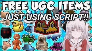  GET FREE UGC ITEM JUST USING THIS SCRIPT  Roblox 2024