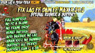 FIX LAG FREE FIRE V1.98.9 & V2.98.9  CONFIG FF NO LAG  CONFIG FIX LAG FREE FIRE TERBARU 2023