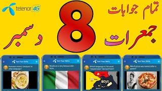 8 December 2022 Questions and Answers  My Telenor Today Questions  Telenor Questions Today Quiz