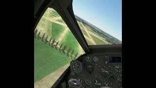 P-38 Lightning Landing #shorts #microsoftflightsimulator #landing #warbirds #ww2 #normandy #dday80