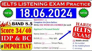 IELTS LISTENING PRACTICE TEST 2024 WITH ANSWERS  18.06.2024