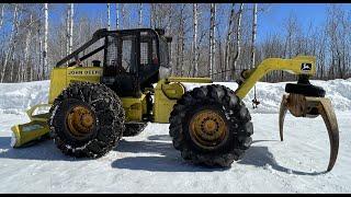 John Deere 548D Skidder with Winch