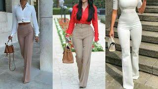 Extra prettysimple outfitvictoria high waisted dress pants for classic women and girls