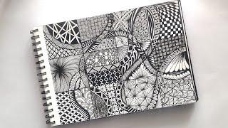 Zentangle art  Zentangle patterns  Zen-doodle  Doodle patterns