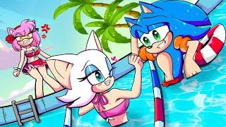 Rouges False Love With Sonic Makes Amy Angry  Very Sad Story But Happy Ending  Sonic Life Stories