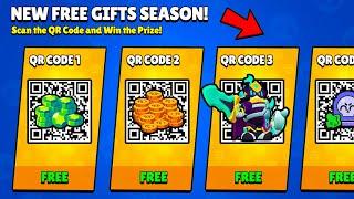 NEW SEASON FREE GIFTS QR CODE  BRAWL STARS UPDATE