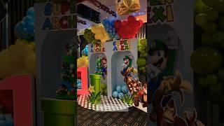 SUPER MARIO‍️ Theme Decor  Dont miss the end  #themedecor #viral #trending #shorts #birthday