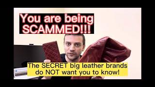 Learn the BIG secret of big luxury leather brands to save BIG on leather shopping