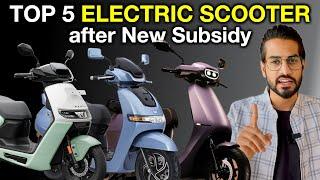 Top 5 Electric Scooters After New Subsidy Best Electric Scooter in India  by Abhishek Moto