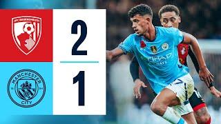 HIGHLIGHTS  Bournemouth 2-1 Man City  Club record unbeaten run ends in defeat at Bournemouth