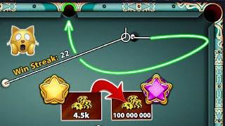 8 Ball Pool - From 4.5K Coins into 100M Coins With 22 Win Streak - Tokyo to Berlin - GamingWithK